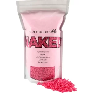 Dermwax Elite Naked Sparkle Malibu Hard Wax Beads Stripless Hard Wax 2 Lbs