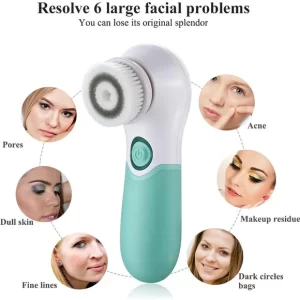 Electric Facial Cleansing Brush Exfoliating Massage (3)