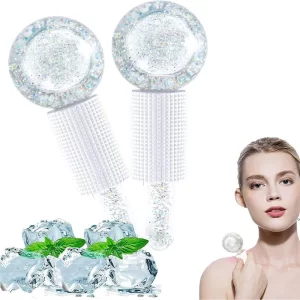 Glacial Bliss Calming Cryo Globes For Facials, Waxing And Other Treatments 2 Clear Globes (3)