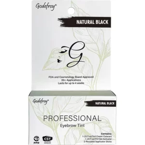 Godefroy Professional Eyebrow Tint – Natural Black 20 Applications (1)
