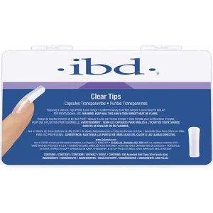 Ibd Clear Nail Tips 100 Tip – 10 Sizes (10 Of Each Size)