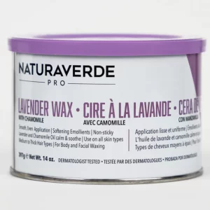 Naturaverdepro – Lavender Wax With Chamomile – Soft Strip Wax – Made In Italy Case = 14 Oz. – 397 Grams Can X 8 Cans (1)