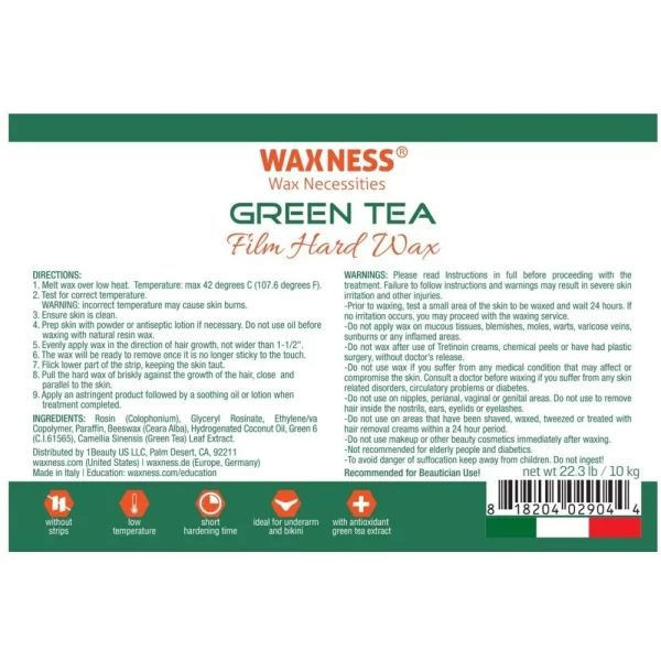 Waxness-wax-necessities-green-tea-film-hard-wax-beads-made-in-italy-bulk-22-lbs-10-kg-hg-250277-3_1160x_crop_center